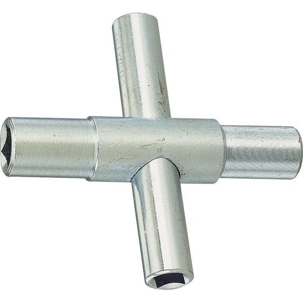 Prosource T1543L 4Way Silcock Key, Square Head, Bar Handle, 3 in L T1543L